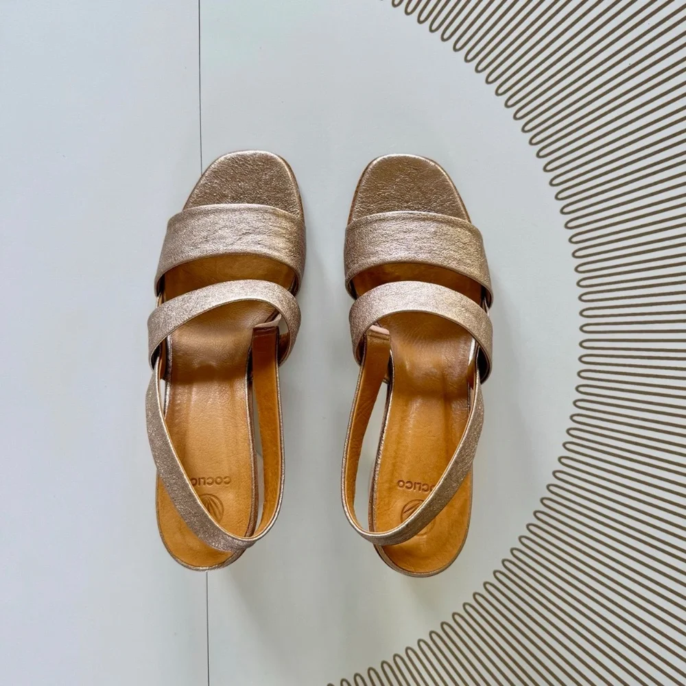 Coclico Barbel Heel - Rose Metallic Leather - Picture 5 of 9